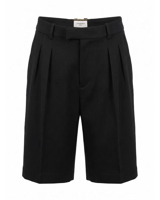 Saint Laurent Black Shorts