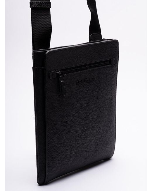 Ferragamo Black `Firenze On` Shoulder Bag for men