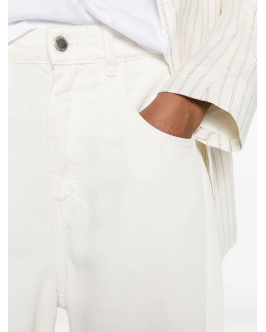 ICON DENIM White Poppy Wide Leg Jeans