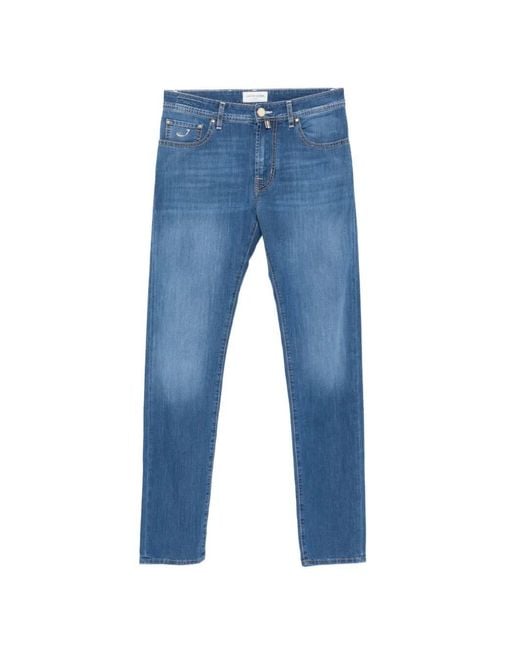 Jacob Cohen Blue Five-Pocket Jeans for men