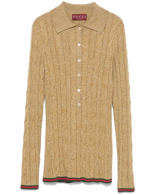 Gucci Natural Knit Top