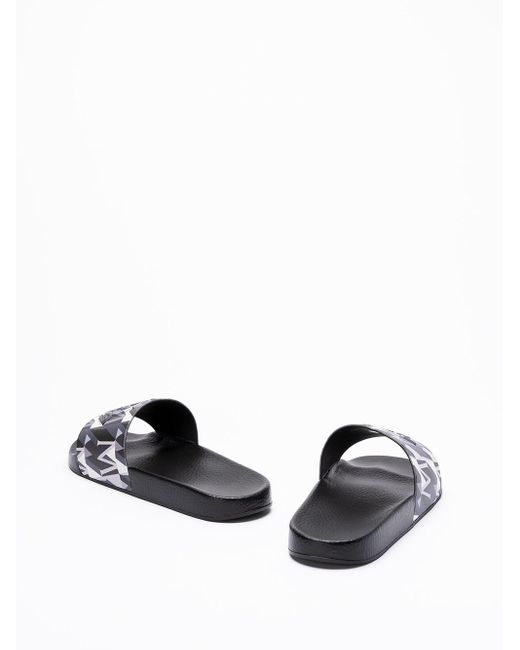 Moncler White `Basile` Slides for men