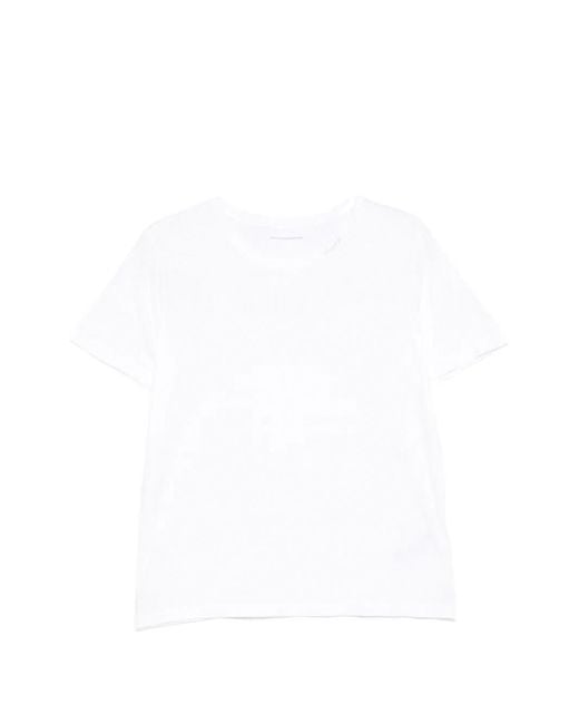 Dondup White Crew-Neck Slim Sweater