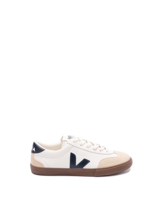 Veja White `Volley Bastille` Sneakers