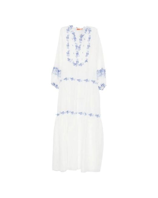 Ermanno Scervino White Long Kaftan