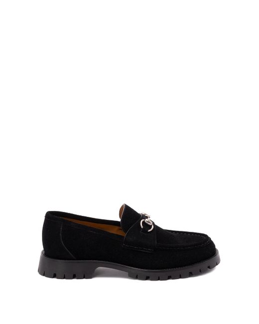 Gucci Black 'Sylke' Loafers With 'Horsebit' for men