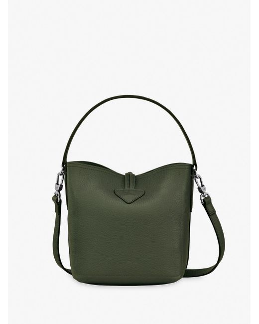 `Roseau Essential` Extra Small Bucket Bag di Longchamp in Green