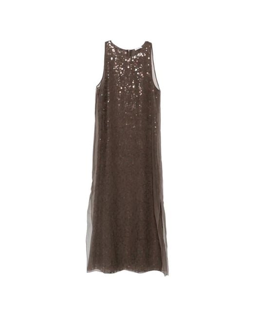 Brunello Cucinelli Brown Dress