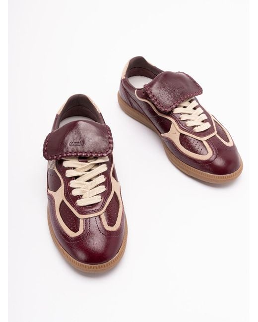 Alohas Purple Leather Sneakers
