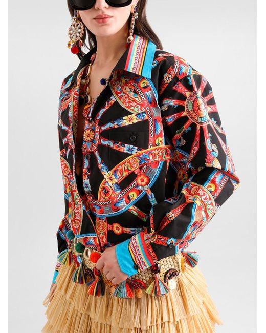 Dolce & Gabbana Blue Dolce & Gabbana Printed Shirt