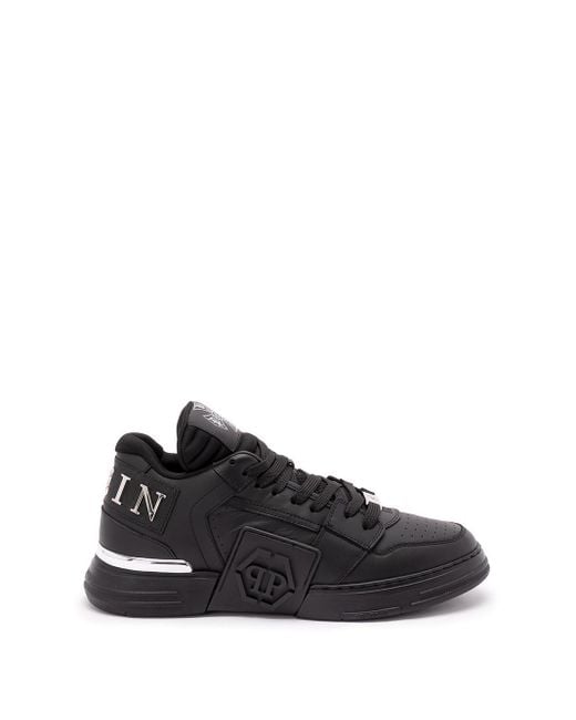 Philipp Plein Black Low-Top Sneakers 'Phantom Kicks' for men