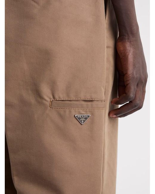 Prada Brown Denim Pants for men