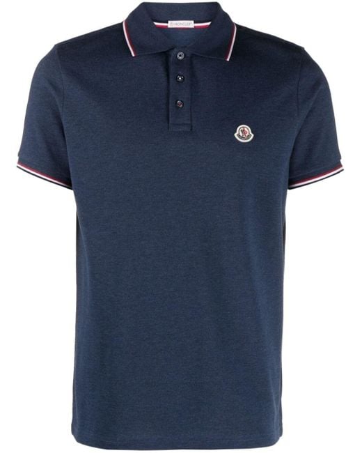 Moncler Polo Shirt in Blue for Men Lyst