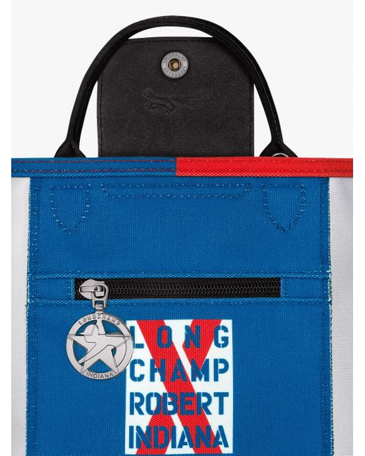 Longchamp Blue ` X Bob` Handbag
