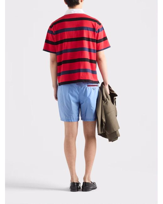Prada Blue Re-Nylon Swim Trunks for men