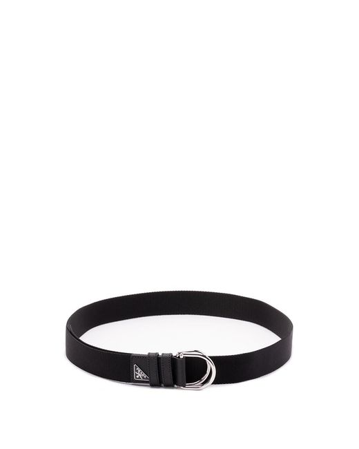 Prada Black Woven Nylon Belt for men