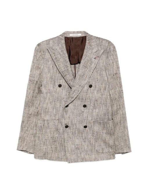 Tagliatore Gray 'Vesuvio' Jacket for men