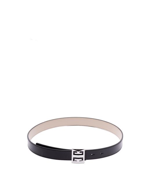 Givenchy White `4g` Reversible Belt