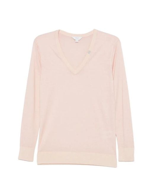 Malo Pink Cashmere V Neck