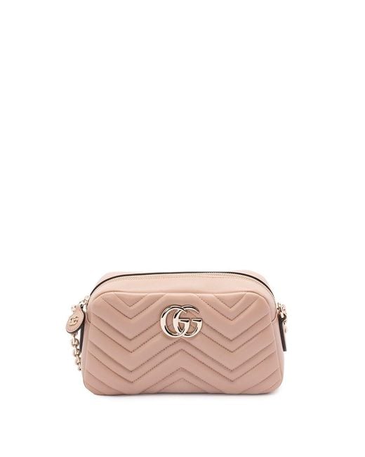 Gucci Pink 'Gg Marmont' Crossbody Bag