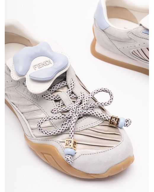 Fendi White 'Pulse' Sneakers