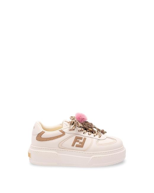 Fendi Pink Match Mix' Sneakers With Charms