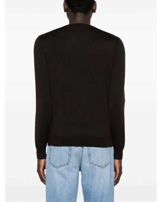 Maglione Con Ricamo di Prada in Black da Uomo