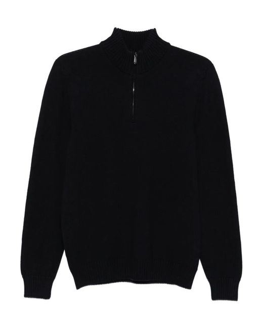 Drumohr Black Turtle Neck Sweater for men