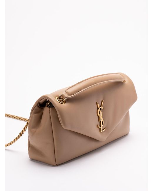 Saint Laurent Natural 'Calypso' Small Shoulder Bag