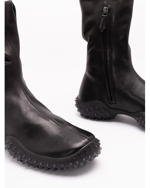Miu Miu Black Stretch Leather Boots