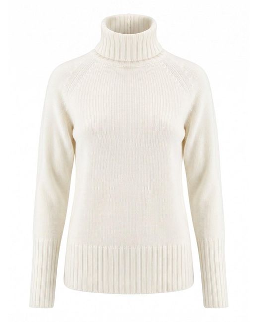 Drumohr White Turtle Neck Sweater