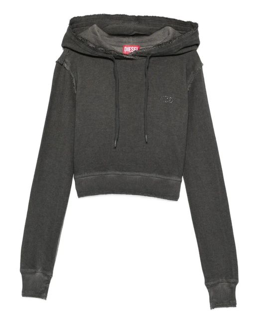 DIESEL Black 'F-Slimmy-Hood-S3' Hooded Sweater