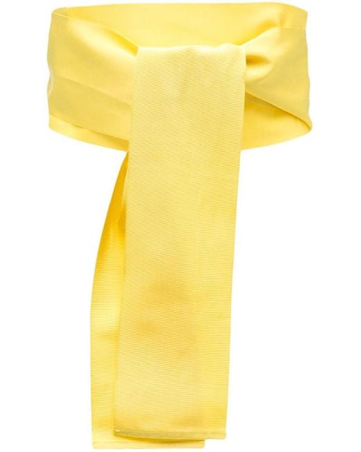 Ribbon Belt di Sara Roka in Yellow
