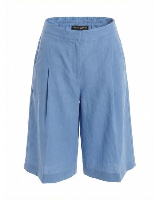 Ermanno Scervino Blue Bermuda Pants