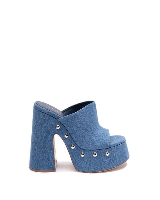 Vic Matié Blue Denim Sandals