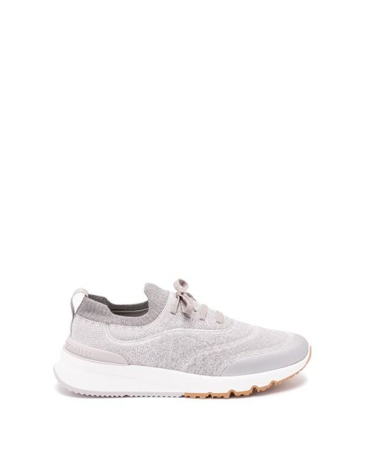 Brunello Cucinelli White Sneakers for men