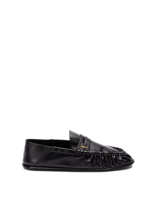 `Peg` Loafers di Saint Laurent in Black da Uomo