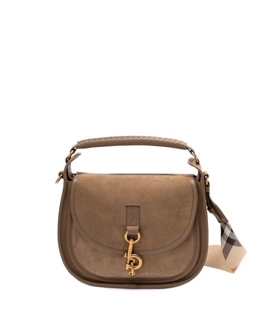 Burberry Brown Small Clip Messenger Bag