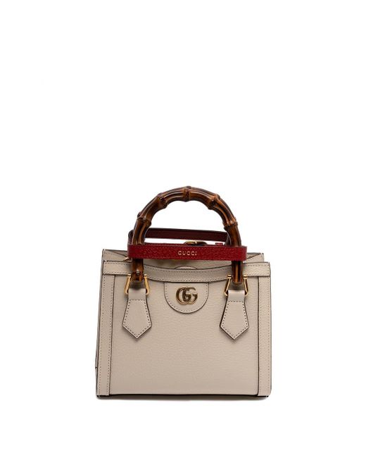 Gucci Natural ` Diana` Mini Tote Bag
