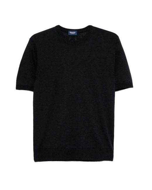 Drumohr Black T-Shirt for men