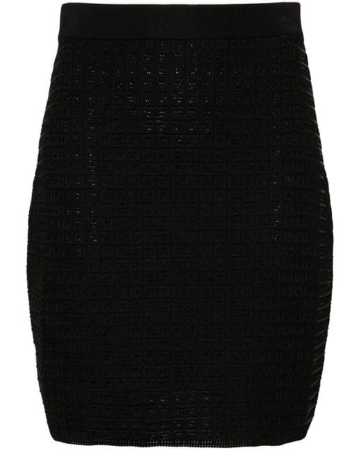 Givenchy Black 4G-Jacquard Skirt