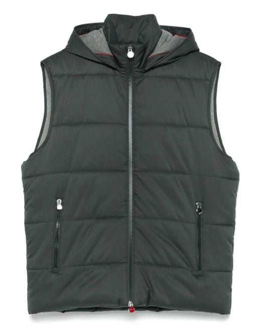 Kiton Black Vest for men