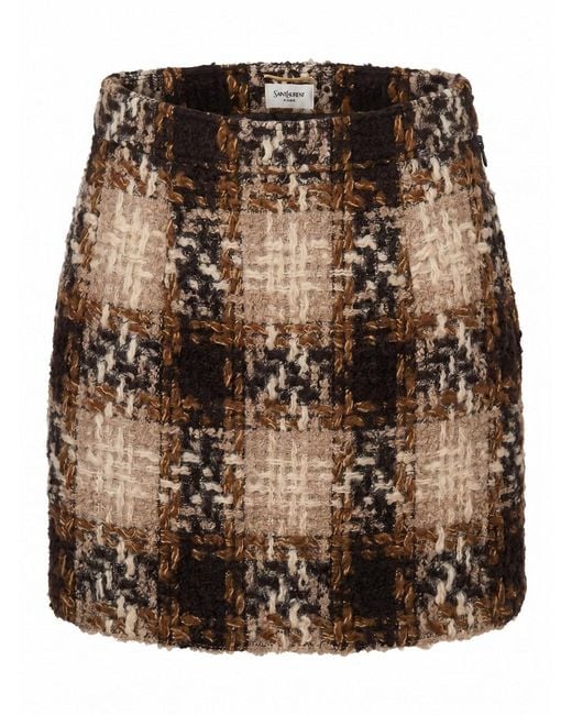 Saint Laurent Brown Skirt