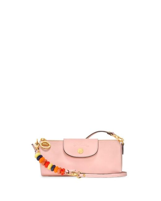 Longchamp Pink `le Pliage Grigri` Small Crossbody Bag