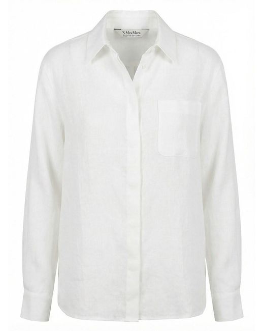Max Mara White Linen Shirt