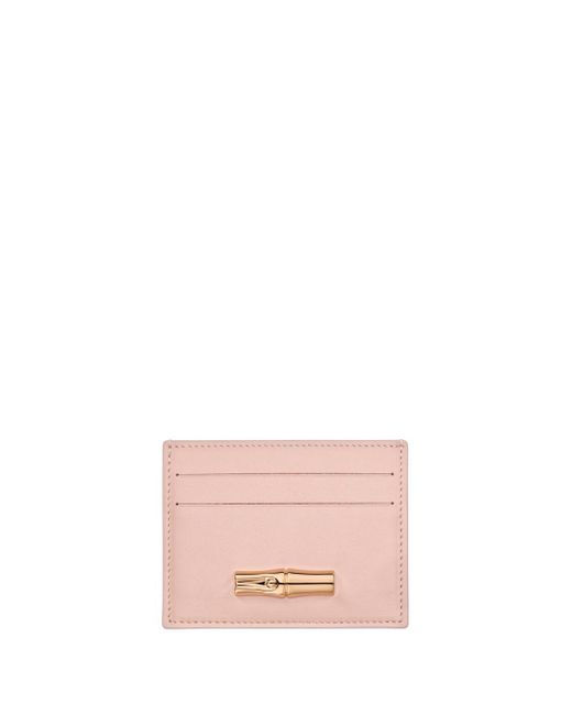 Longchamp Pink 'Le Roseau Sleek' Card Holder