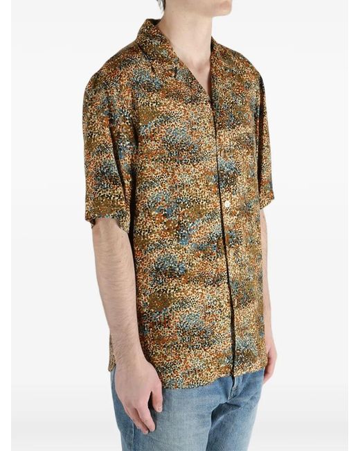 Saint Laurent Metallic Boxy Shirt for men