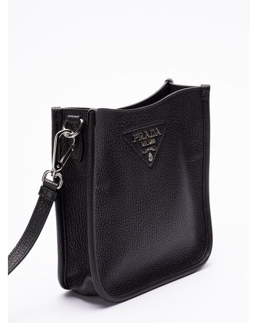 Prada Black Leather Mini Shoulder Bag