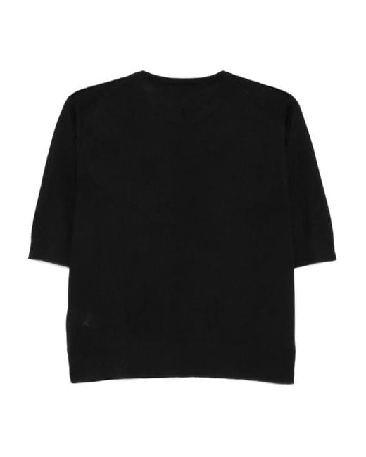 Malo Black Crew-Neck Sweater