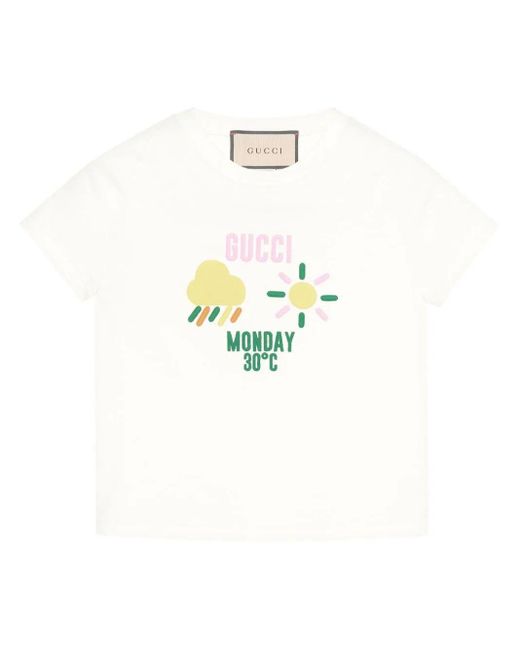 Gucci White Cropped T-shirt